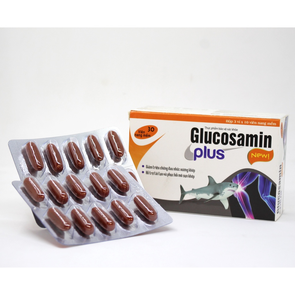 Viên Xương Khớp Glucosamin Plus Hỗ Trợ Tăng Tiết Dịch Khớp, Tái Tạo, Phục Hồi Mô Sụn - Greenmec