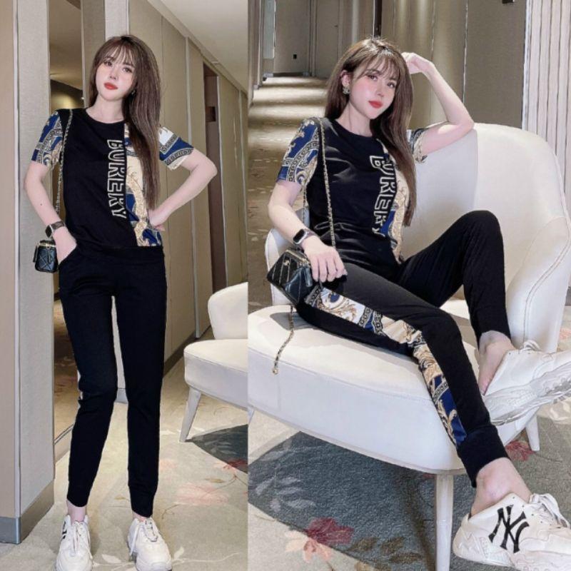 Bộ đồ nữ in họa tiết BBR sang trọng
