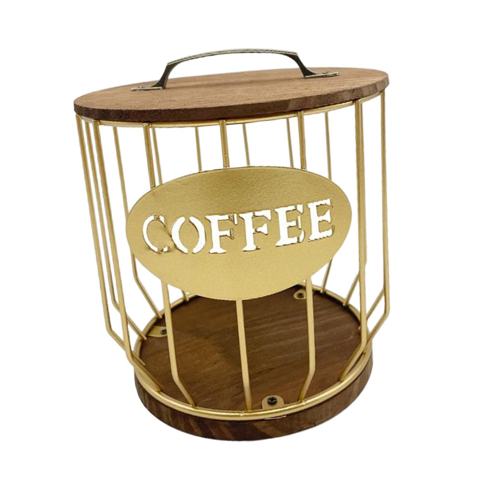 Coffee Pod Holder Storage Organizer Container for Coffee Bar Decor Counter