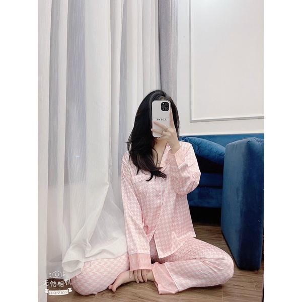 SET NGỦ LỤA ZICZAC KÈM CHUN - HÀNG CAO CẤP