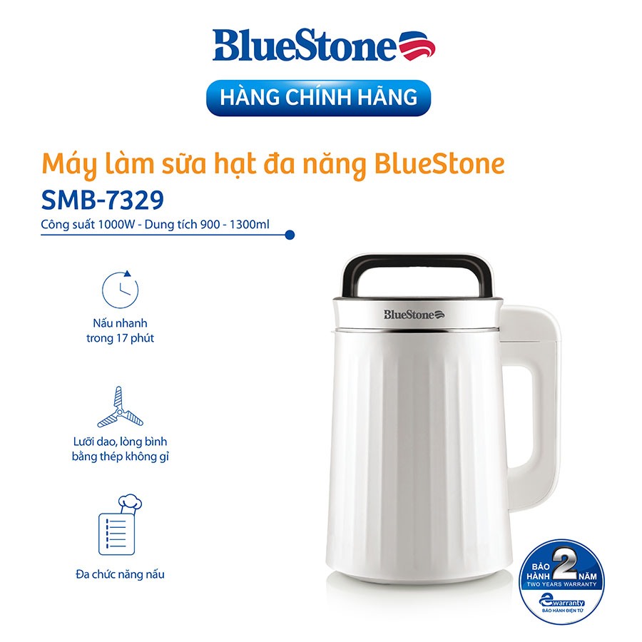 Máy Làm Sữa Hạt Đa Năng Bluestone SMB-7329 (1.3 Lít) - Hàng Chính Hãng