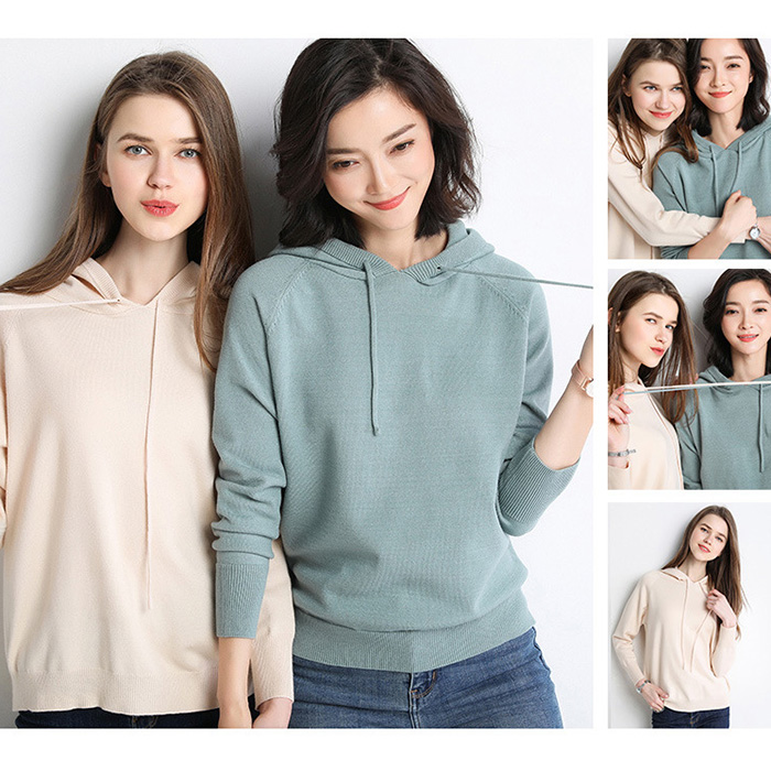 Áo hoodie len nữ trẻ trung ArcticHunter, chất len dày dặn, thời trang thu đông 2022