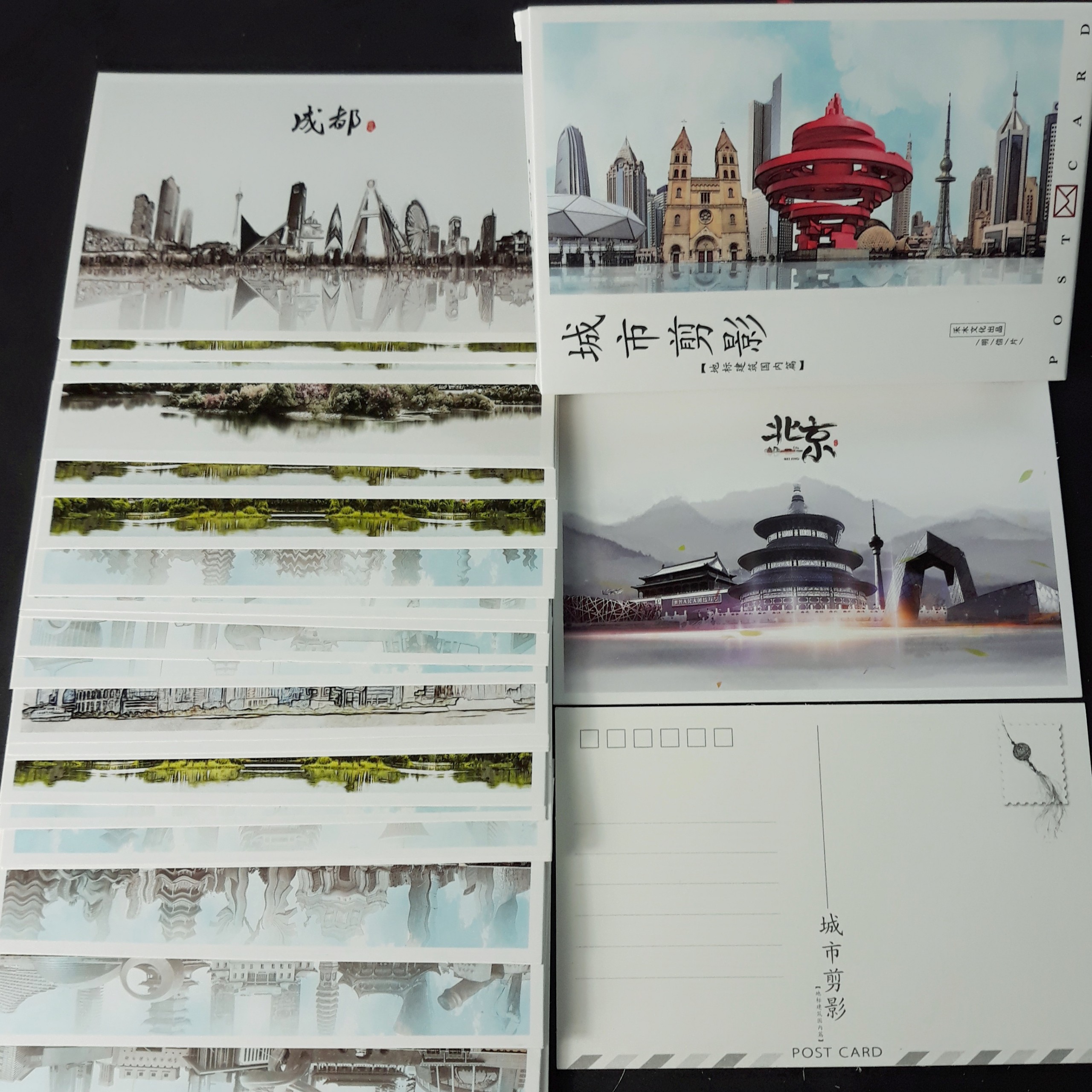 Hộp 36 Post Card Chủ Đề Kỳ Quan Hiện Đại (9.3 x 14.3cm)