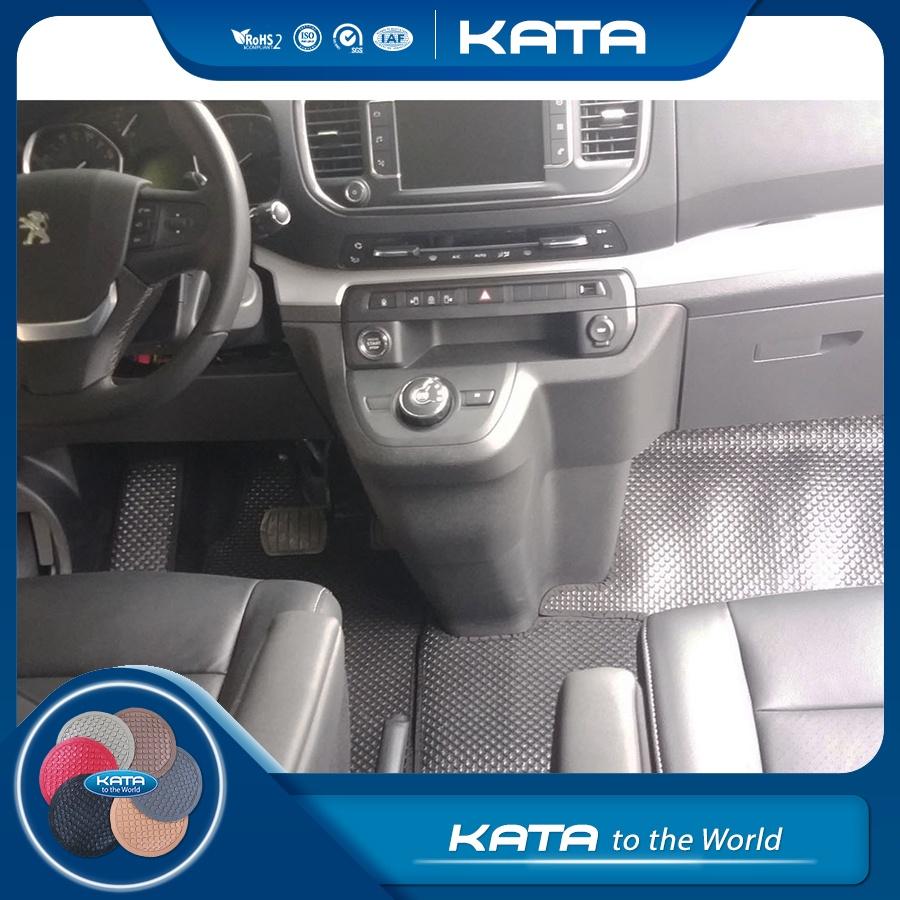 Thảm lót sàn ô tô KATA cho xe Peugeot Traveller  - Khít với sàn xe, Chống trơn, Không mùi, Không ẩm mốc