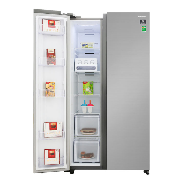 Tủ Lạnh Side By Side Inverter Samsung RS62R5001M9/SV - Hàng Chính Hãng
