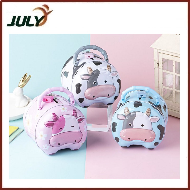 KÉT SẮT MINI HÌNH BÒ SỮA CHO BÉ - JL