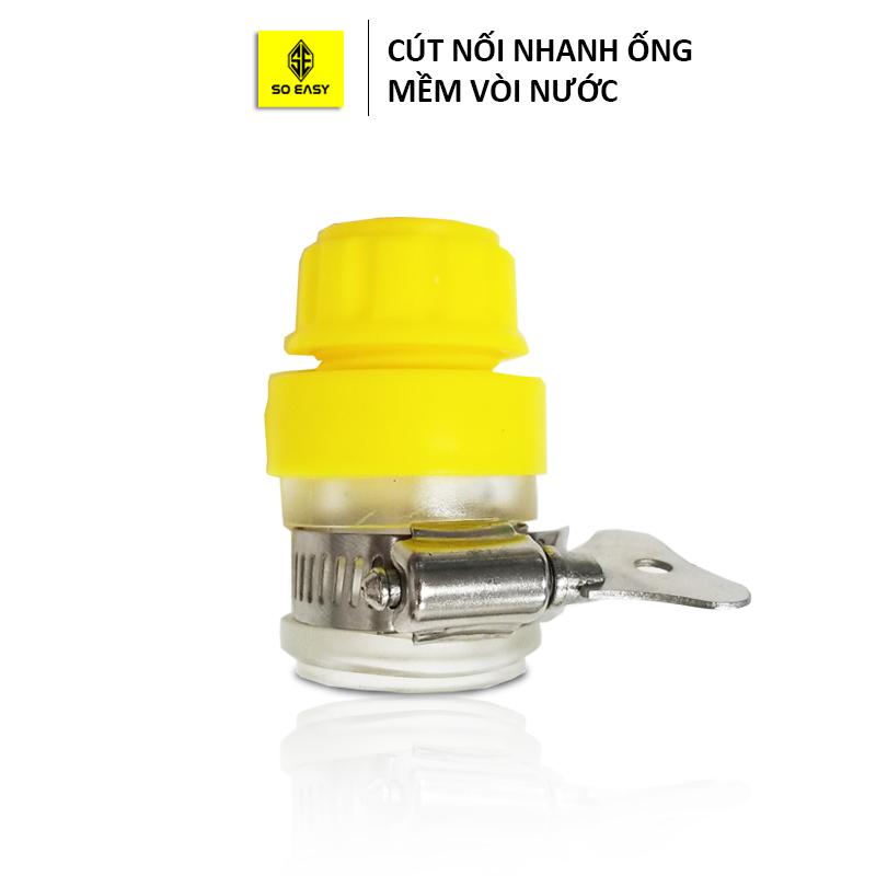 Nối nhanh ống mềm 14mm với vòi nước để tưới cây, rửa xe - Cút nối nhanh ống nước mềm 14-16mm  C0004-21