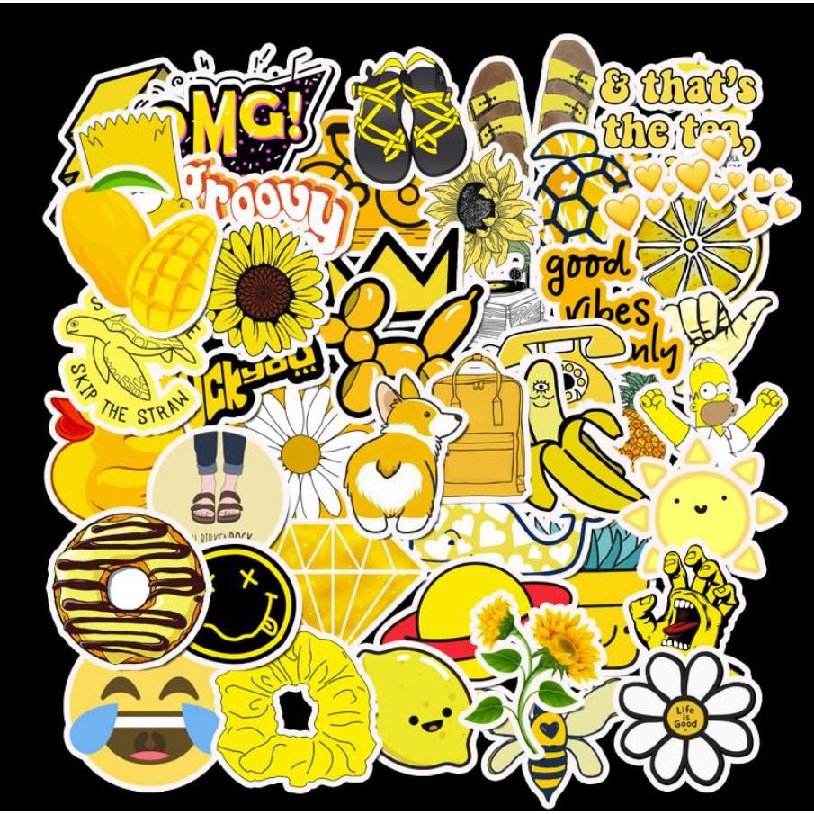 Sticker dán cao cấp CHỦ ĐỀ VÀNG Cực COOL ms#64