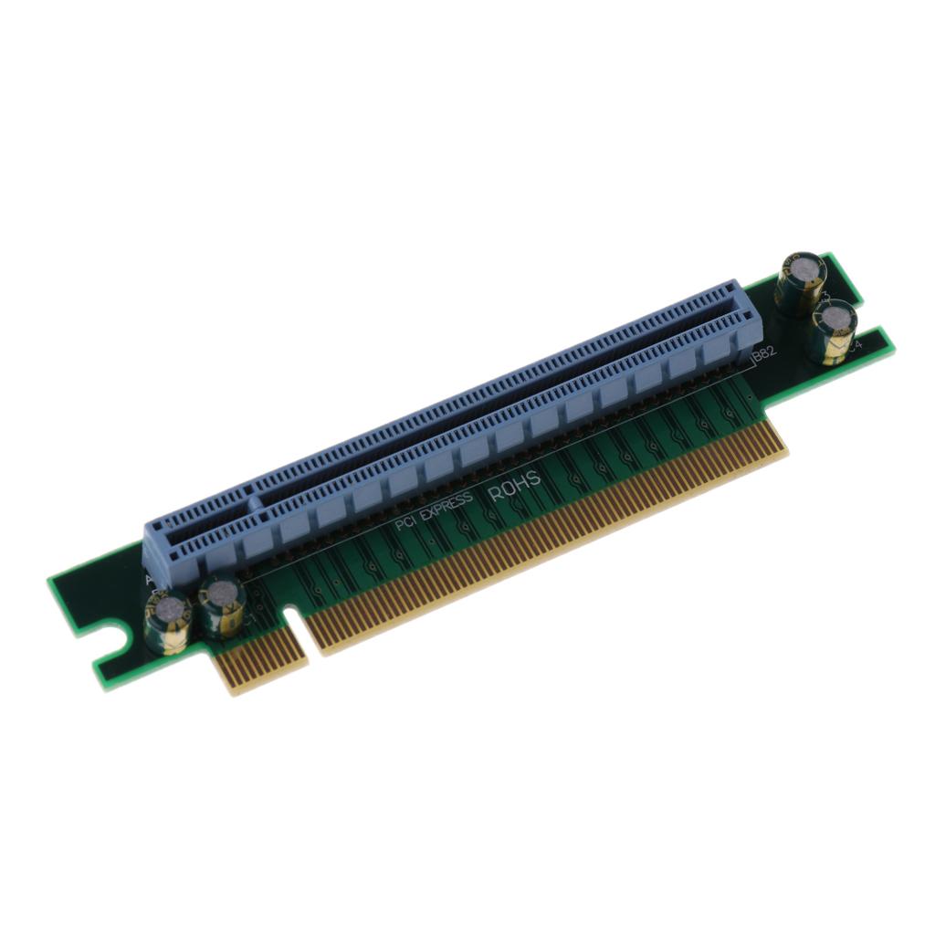 Expansion Board PCIe 16X 90 Degree Adapter Riser Card Converter