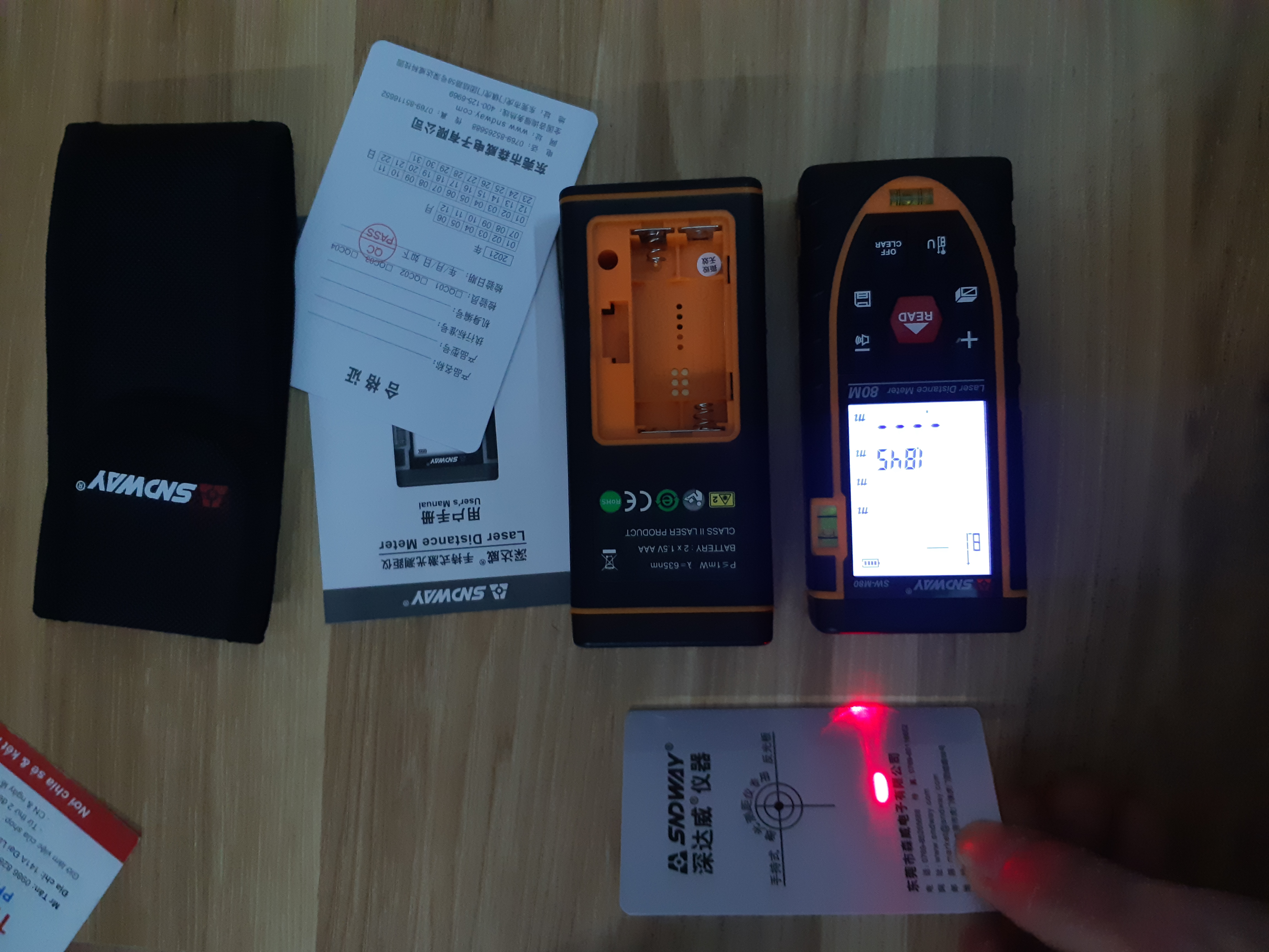 Thước đo khoảng cách bằng tia laser SW-M80 phạm vi đo 80m