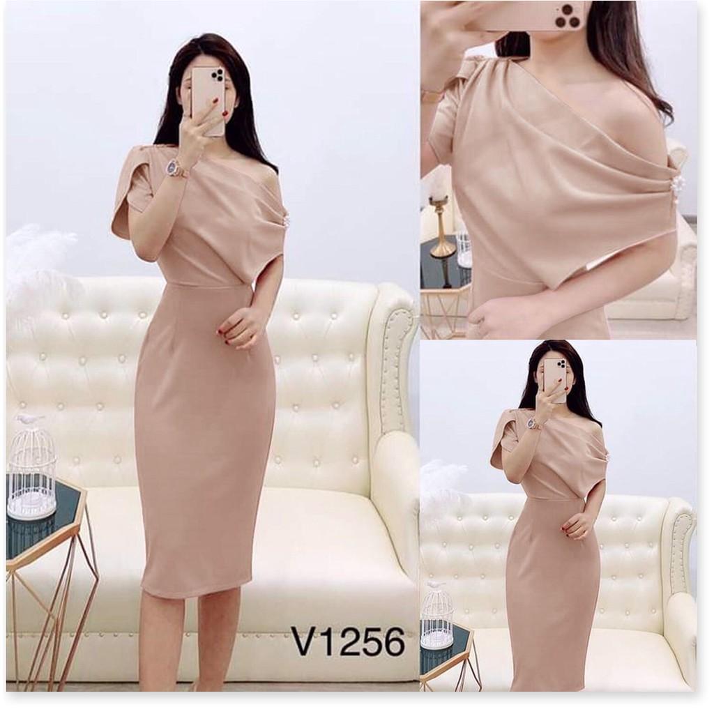 Đầm body dự tiệc lệch vai