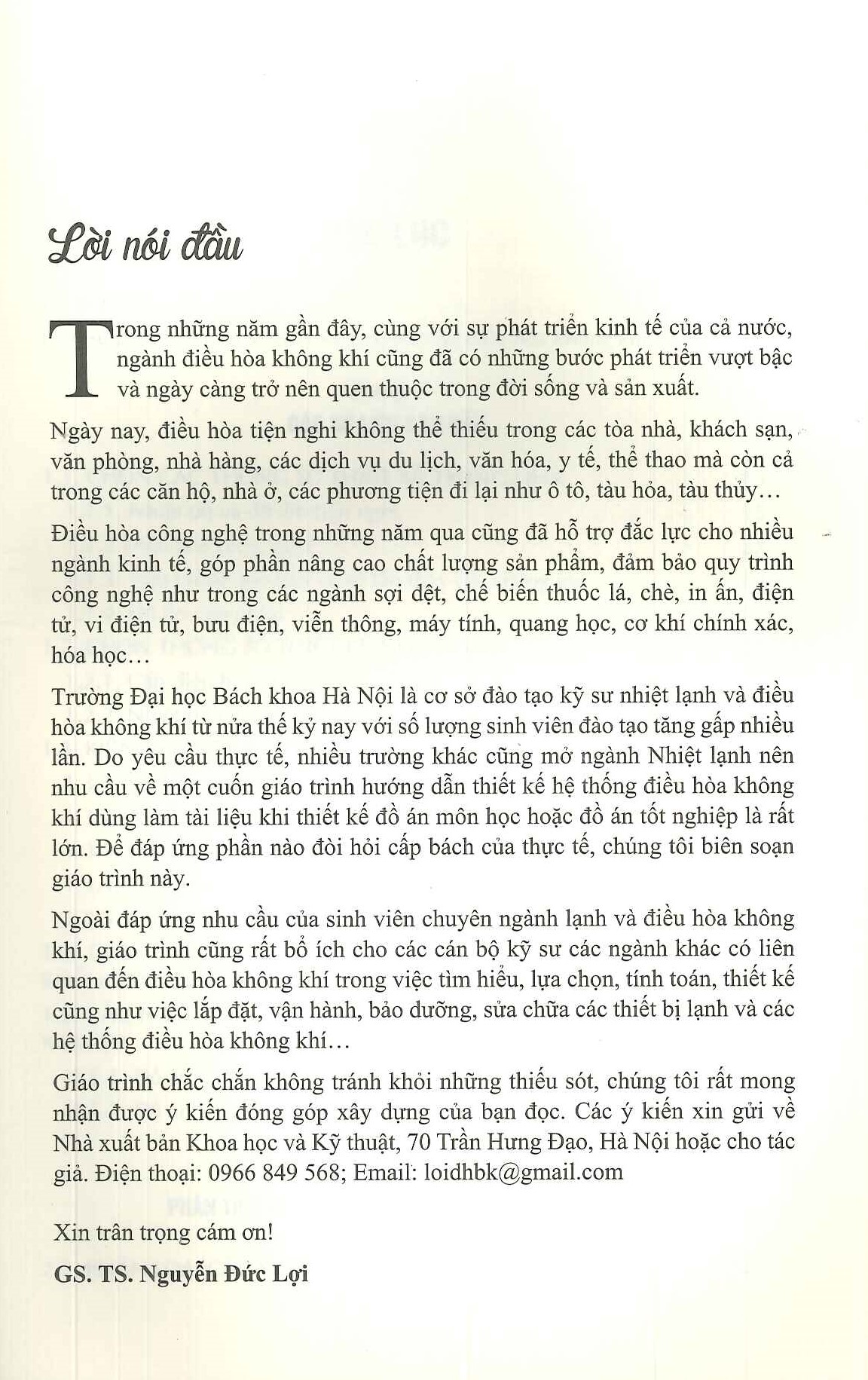 Hướng Dẫn Thiết Kế Hệ Thống Điều Hòa Không Khí (In lần thứ sáu có bổ sung và sửa chữa) - Nguyễn Đức Lợi (Tái bản 2024)