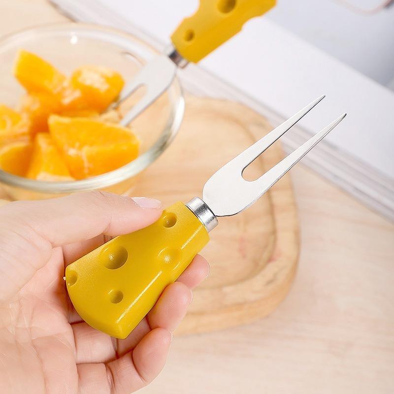 Dĩa Hoa Quả Inox Phô Mai Decor Văn Phòng Cute