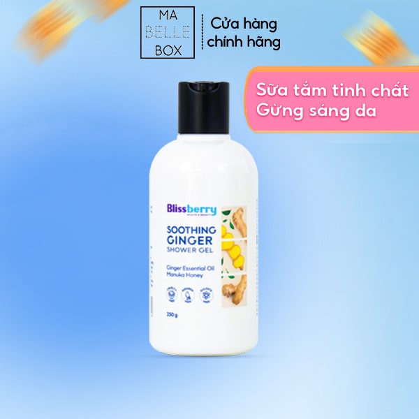 Sữa tắm thảo dược hương Gừng Blissberry Shower Gel 250g