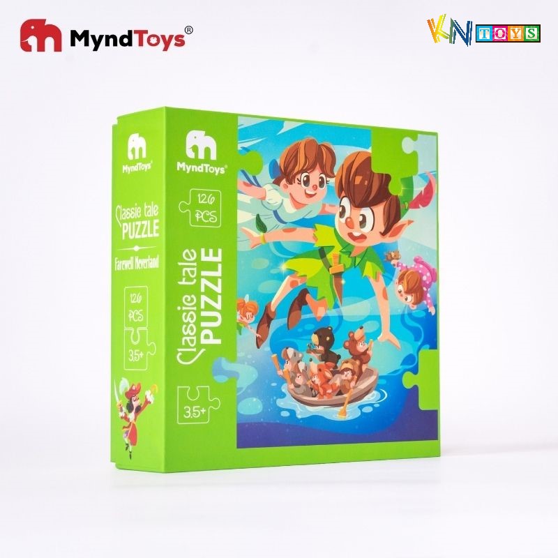 Đồ Chơi Xếp Hình MyndToys - Classic Tale Puzzle – Farewell Neverland (Peter Pan và Thuyền trưởng Hook - 126 mảnh ghép cho Bé Từ 3.5 Tuổi)