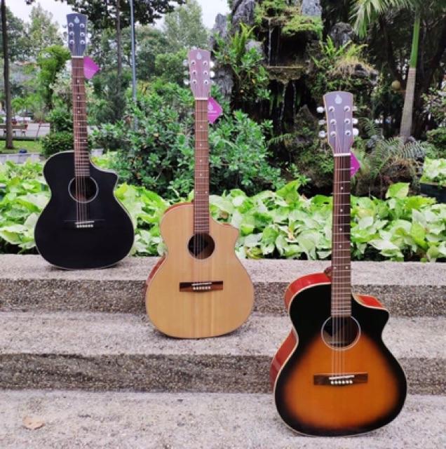 Đàn guitar acoustic SVA102- Tặng 7 phụ kiện