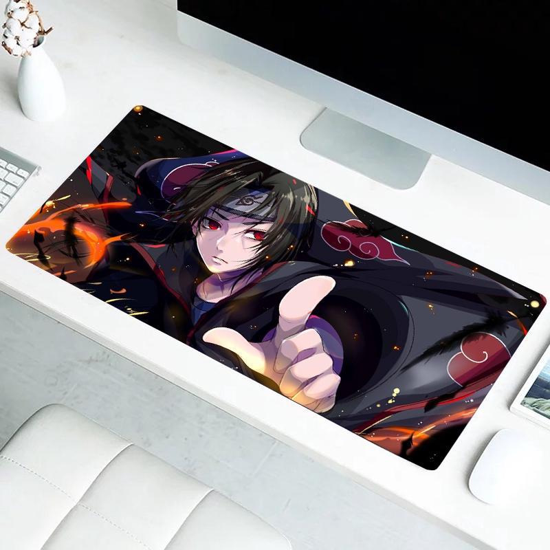 Tấm Lót Chuột Và Bàn Phím Chơi Game Dày Hai Chiều In Hình Anime Naruto Uchiha Itachi 90X40LOL