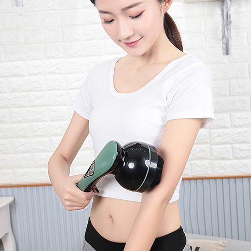 Máy massage cầm tay toàn thân pin sạc 8 đầu PULI PL-661DC4 - 5 chế độ, 6 tốc độ mát xa