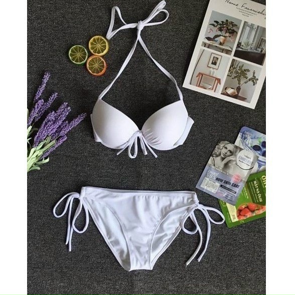 Bikini Tam Giác Có Gọng Nâng Ngực Màu Neon