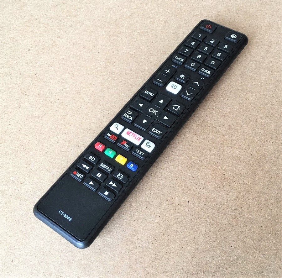 Remote Điều Khiển Dành Cho Smart TV, Internet TV Toshiba CT-8069 Grade A+ (Kèm Pin AAA Maxell)