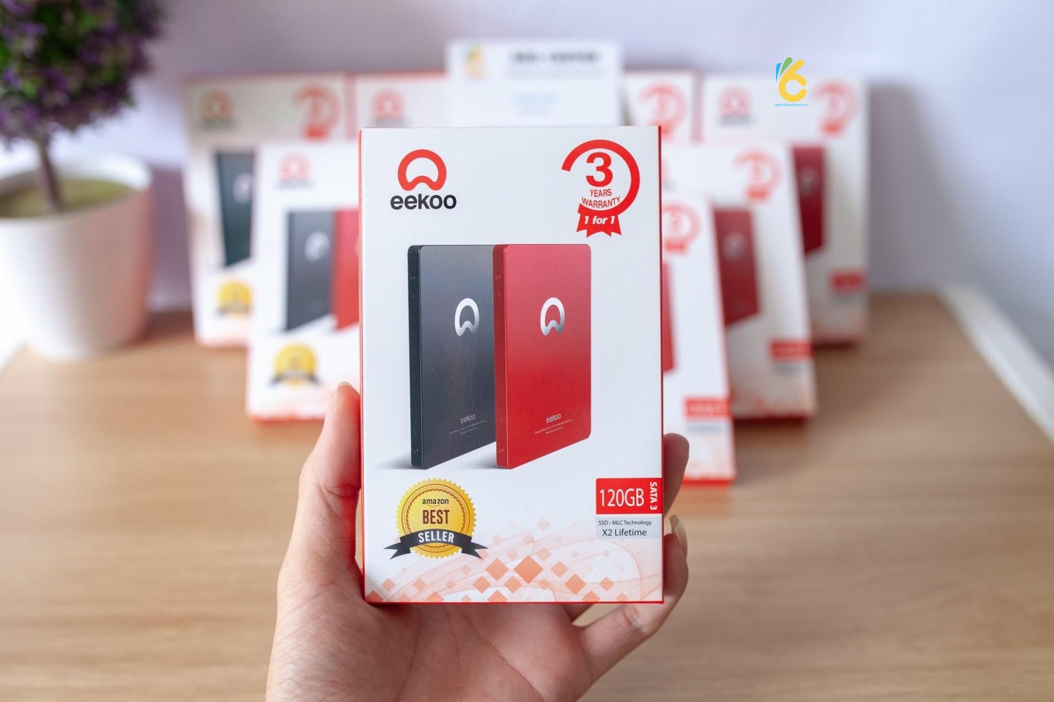Ổ cứng SSD 120Gb EEKOO Sata III, 6 Gb/s, 2"5 Inch , Công nghệ 3D MLC NAND , Hàng nhập khẩu