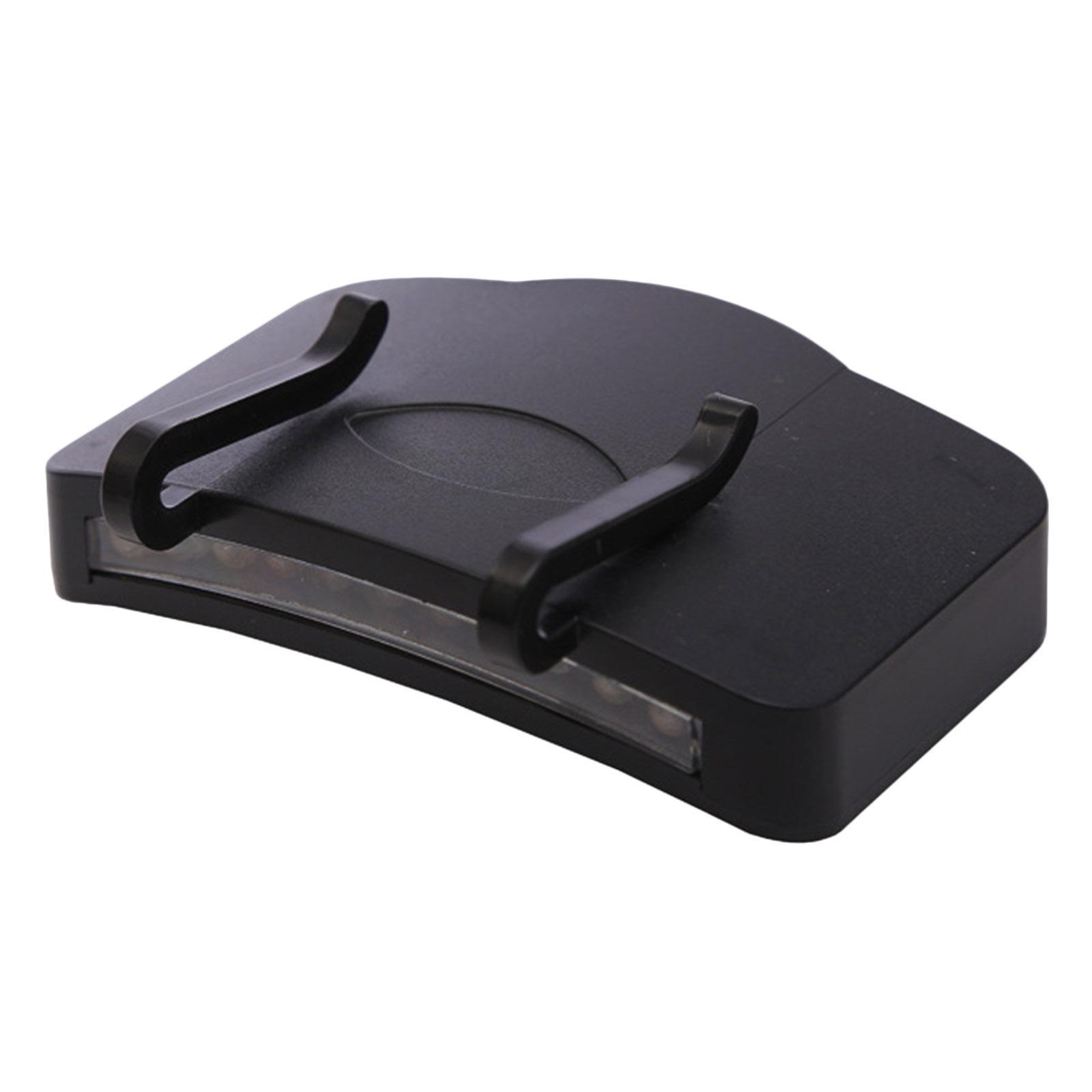Clip On LED Head Lamp Hat Light Headwear Brim Fishing Battery