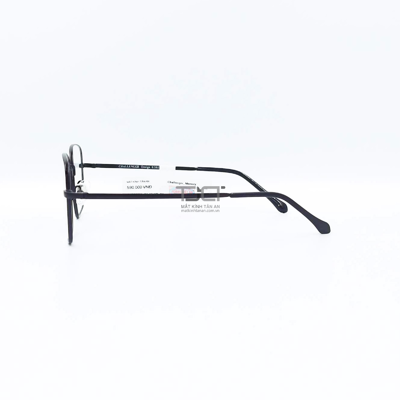 GỌNG KÍNH CẬN NAM NỮ, CHẤT LIỆU KIM LOẠI, PHOM TRÒNG VUÔNG THỜI TRANG, CHÍNH HÃNG CHALLENGER CM220001