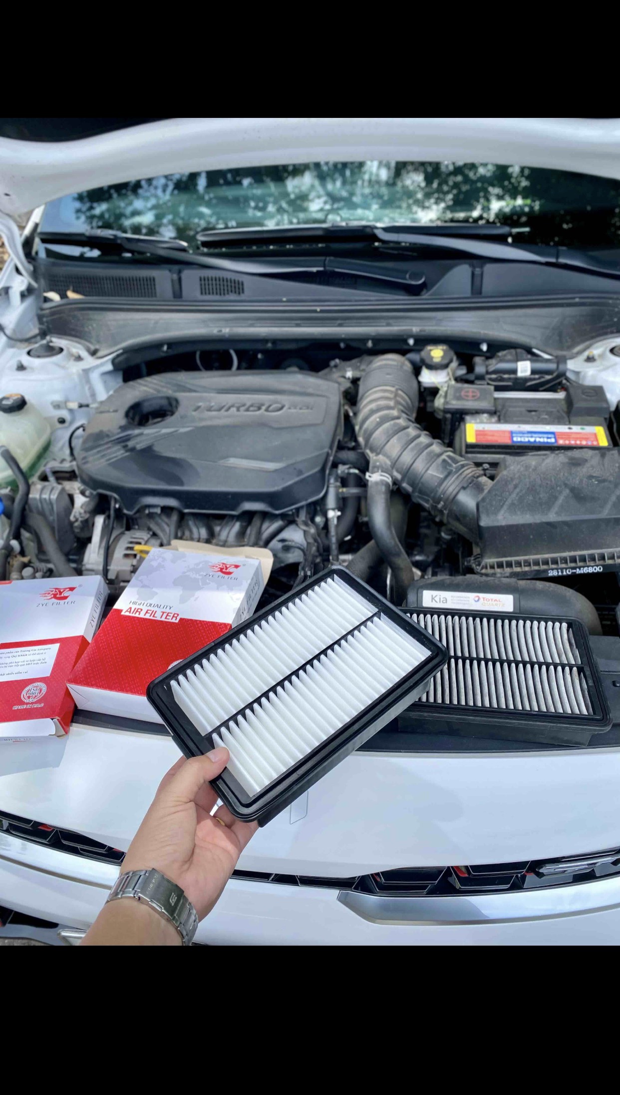 Lọc gió động cơ New K3 - CERATO 2019 - ELANTRA - KONA