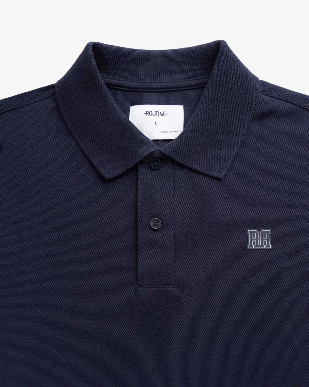 Áo polo tay ngắn nam phối cổ gắn patch Form Fitted - ROUTINE 10F25POL008