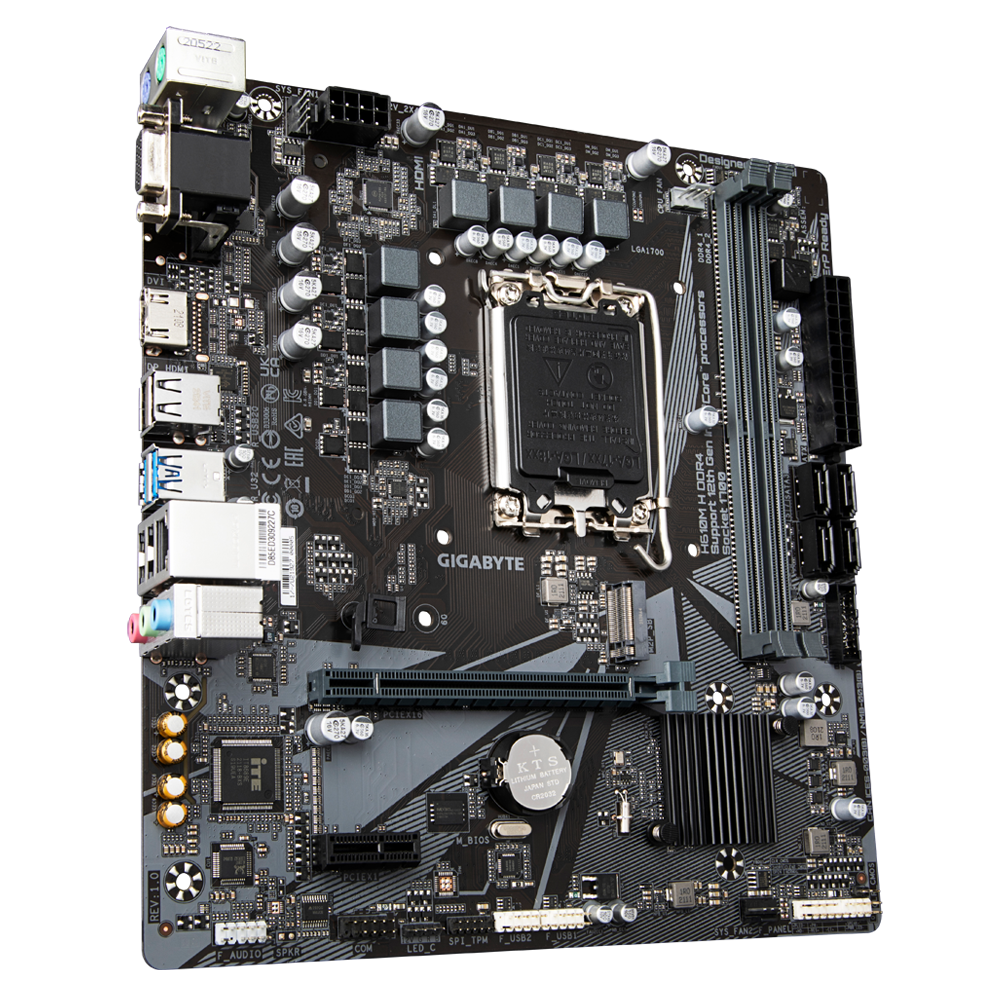 Mainboard Gigabyte H610M H Socket 1700 HDMI VGA DDR4 M2  - Hàng chính hãng Viễn Sơn phân phối