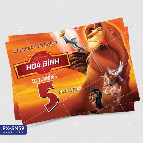Thiệp thôi nôi – sinh nhật theo yêu cầu Pluxi