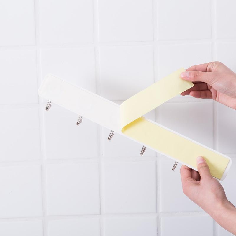 Móc Treo Nhà Vệ Sinh - Móc Dính Tường 6 Móc Đa Năng Siêu Bền Chắc Duashop