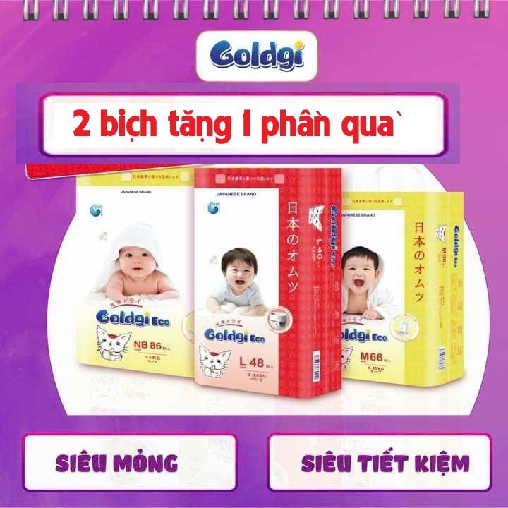 Com bo 2 bich ta quan goldgi eco nhat ban size m 54 mieng size L 48 mieng size XL 44 mieng size XXL 32 mieng