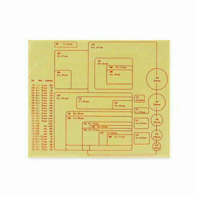Nhãn Tommy Từ 99 - 124 ( 1 xấp )