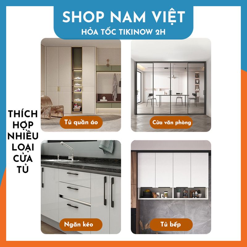 Bộ Nam Châm Dán Cửa Giúp Giữ Cửa Tủ Chắc Chắn, Không Cần Khoan Vít