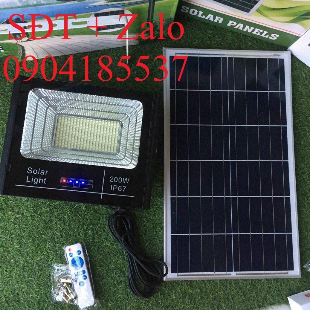 ĐÈN PHA NĂNG LƯỢNG MẶT TRỜI SOLAR LIGHT công suất 200W