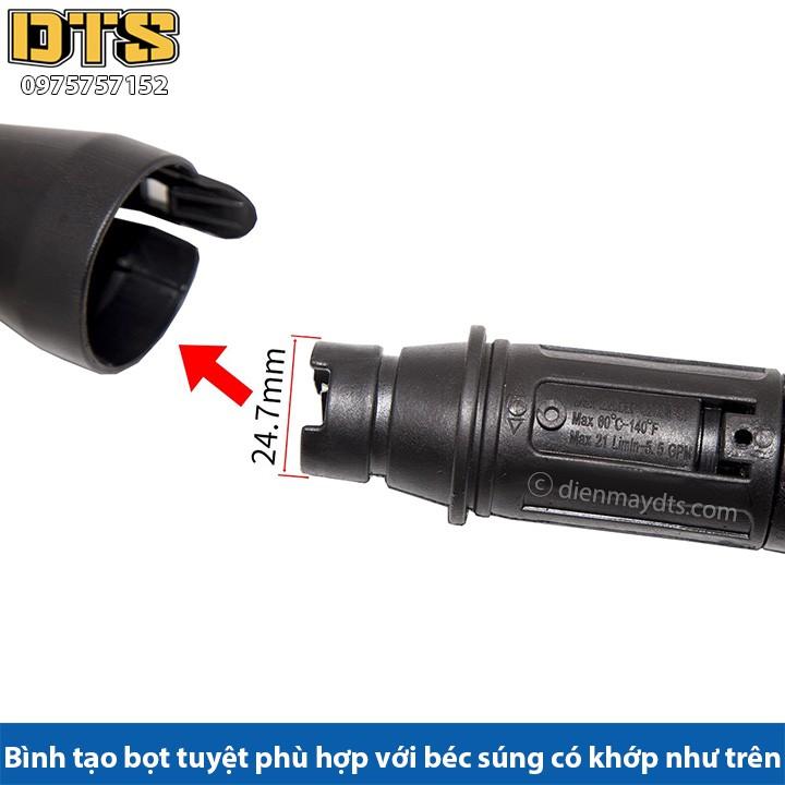 Bình tạo bọt tuyết gắn súng xịt rửa áp lực cao cho máy rửa xe áp lực cao, máy xịt rửa cao áp