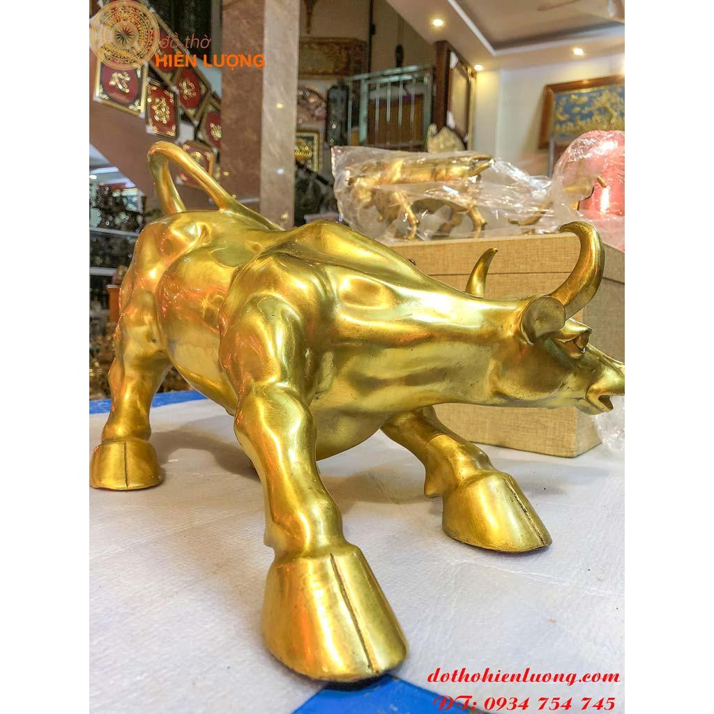 Tượng Trâu Chiến Cỡ Đại Dài 40cm Nặng 6kg-Tượng Trâu Đồng Phong Thủy