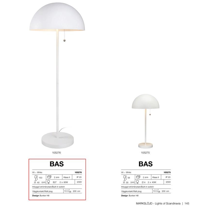 Đèn cây đứng decor, đèn sàn Markslojd Bas - hàng chính hãng Sales