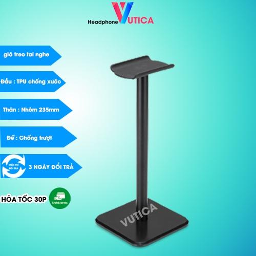 Giá treo đỡ tai nghe đế vuông chống trượt GTN02 đầu tpu chống xước tháo lắp dễ dàng chắc chắn chiều cao 235mm full size