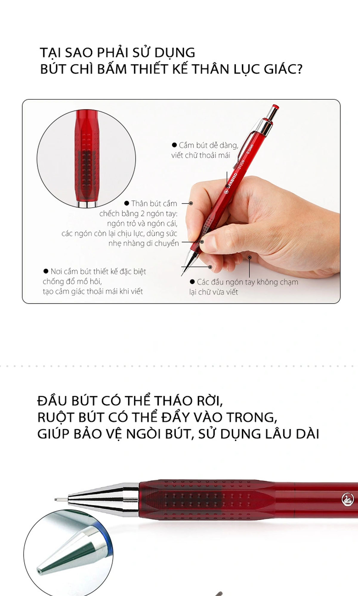 Hộp bút chì bấm STABILO 3135N 0.5mm