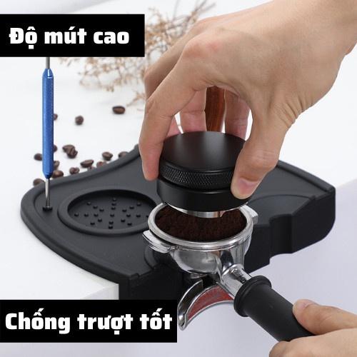 Miếng Lót Chống Trượt Tamper Bằng Cao Su Hỗ Trợ Nén Cà phê nguyên chất Espresso pha chế cafe rang xay máy Arabica