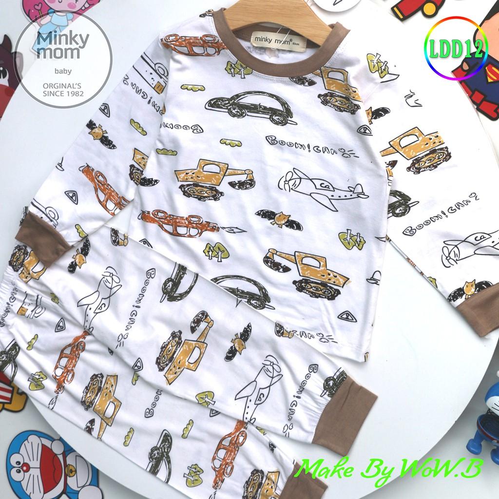 Bộ Dài Tay Cho Bé LDD12 Đồ Bộ Họa Tiết Dễ Thương Thun Lạnh Cao Cấp Mềm Mịn Thoáng Mát