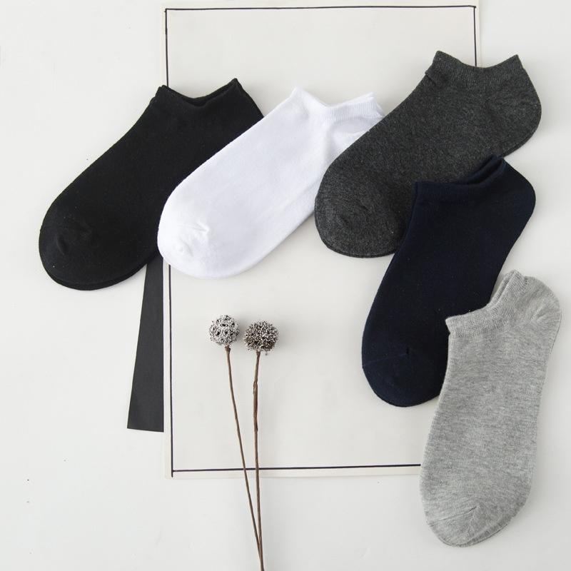 Combo 2 đôi tất ngắn nam chống hôi chân chất liệu cotton thoáng khí màu ngẫu nhiên - QQ SHOP