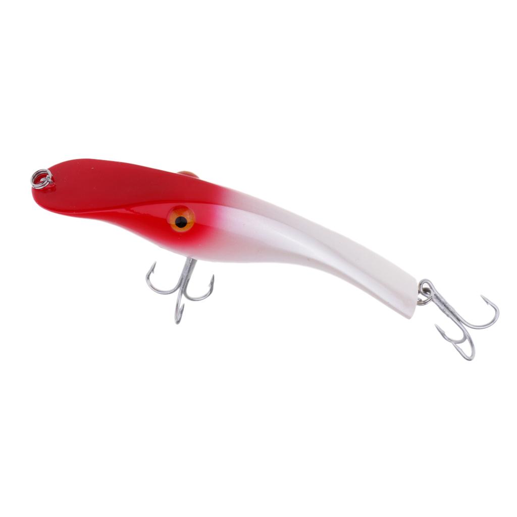 Fishing Pencil Bait Fishing Lure Bait Hard Crankbait Hook 1/0# Black,White