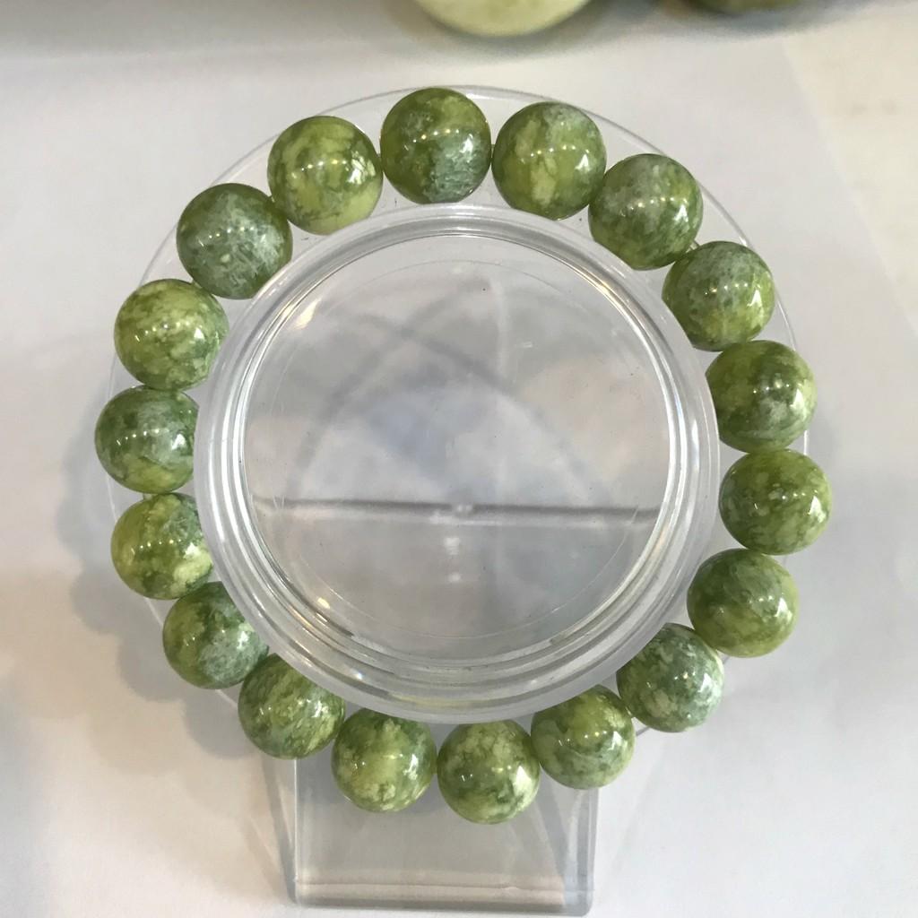 Vòng tay hột ngọc vàng hoa trắng 10 li giá sỉ