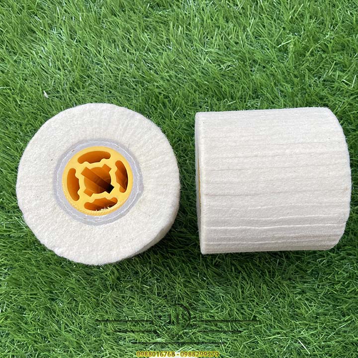 Nỉ trụ trắng lông cừu 100mm
