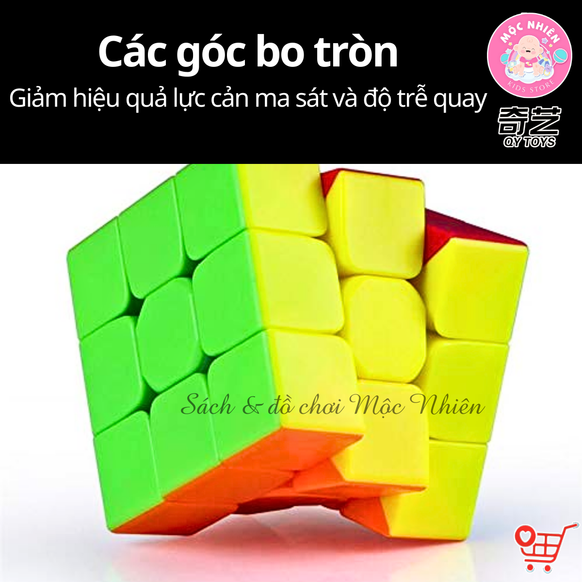 Rubik cao cấp mượt hiệu Qiyi QY TOYS – Stickerless 2x2 3x3 4x4 5x5 Pyraminx Skewb Megaminx Square-1 Windmill Dino Axis