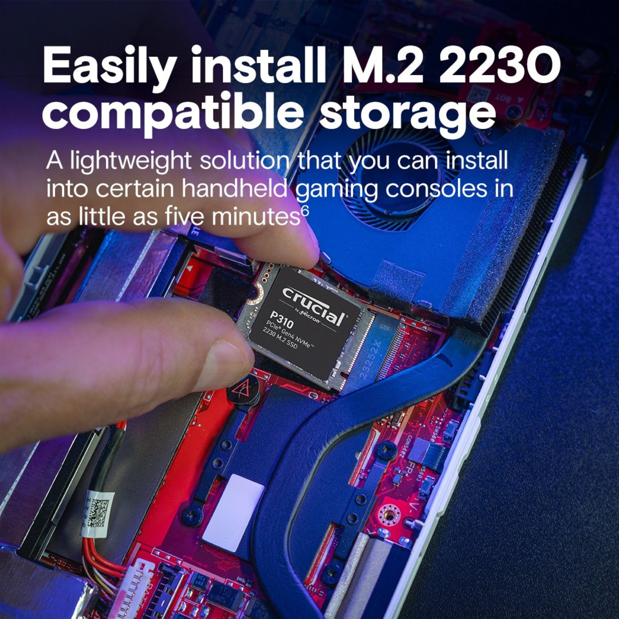 Crucial P310 1TB PCIe Gen4 NVMe 2230 M.2 SSD-CT1000P310SSD2 - Hàng chính hãng