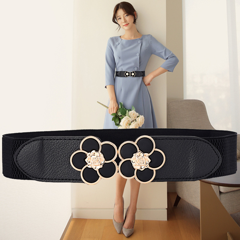 Dây nịt thắt lưng nữ đai váy co giãn thời trang Hàn quốc bản nhỏ 4cm dona23062401